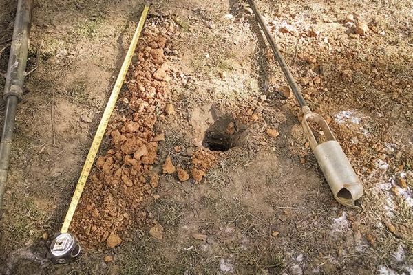 Soils Inc Testing Core Sample Site