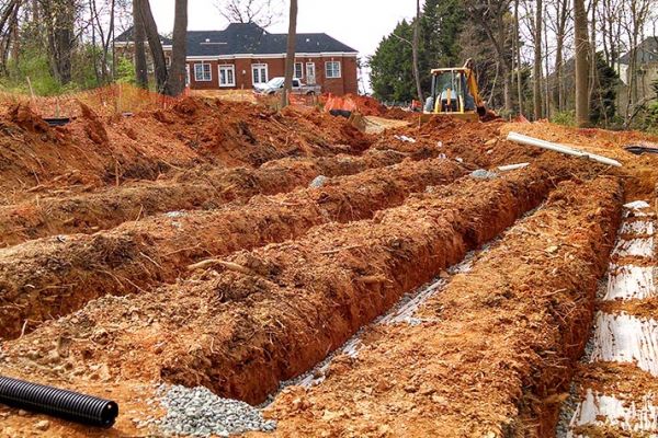 Soils Inc Drainage Field Excavation Example